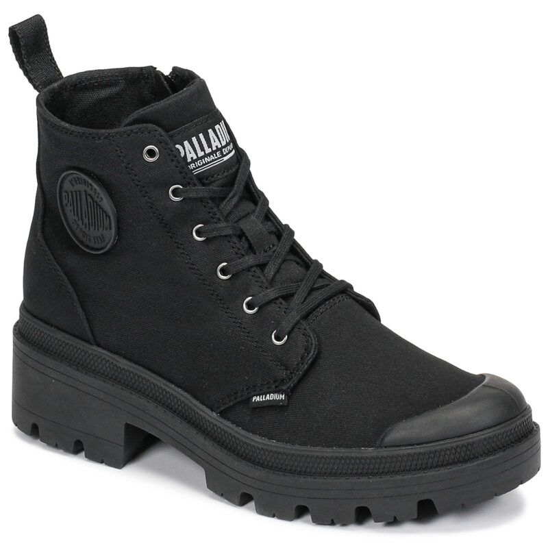 Palladium  PALLABASE TWILL  Nero -  Sneakers alte Donna - 1