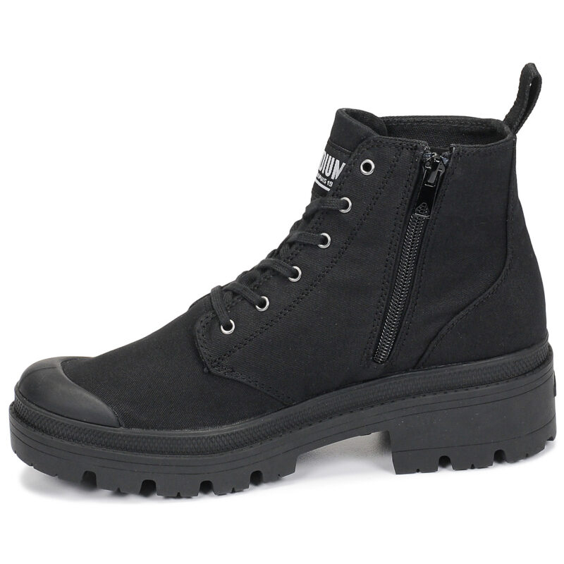 Palladium  PALLABASE TWILL  Nero -  Sneakers alte Donna - 4