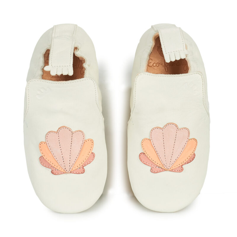 Easy Peasy BLUBLU COQUILLE Bianco Pantofole Bambino - 2
