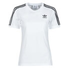 Camiseta adidas 3 STRIPES blanca de manga corta para mujer - 1