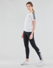 Camiseta adidas 3 STRIPES blanca de manga corta para mujer - 3