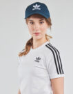 Camiseta adidas 3 STRIPES blanca de manga corta para mujer - 5