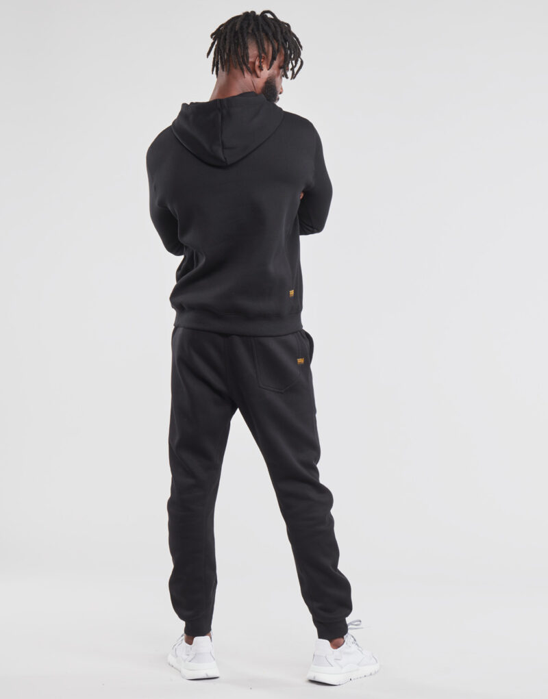 Felpe con cappuccio G-Star Raw PREMIUM BASIC HOODED SWEATE Nero Felpe con cappuccio Uomo - 4