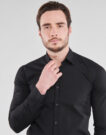 Langarmhemd BOTD OMAN Schwarz Langarmhemden Herren - 5