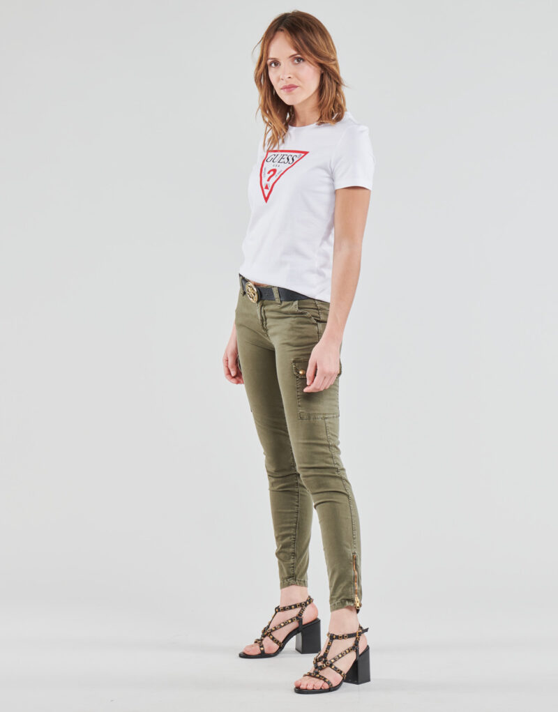 T-shirt Guess SS CN ORIGINAL TEE Bianco T-shirt maniche corte Donna - 3