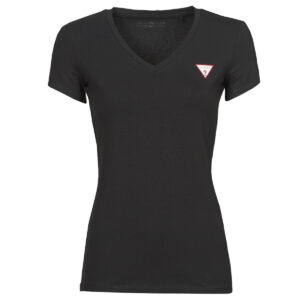 T-shirt  Guess  SS VN MINI TRIANGLE TEE  Nero -  T-shirt maniche corte Donna