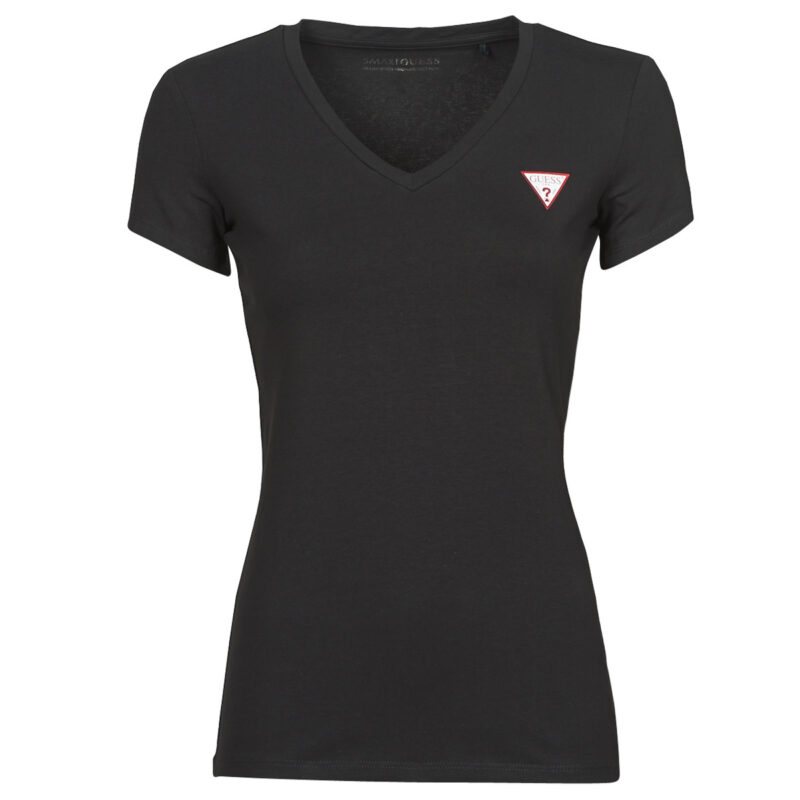 T-Shirt Guess SS VN MINI TRIANGLE TEE Nero T-shirt maniche corte Donna - 1
