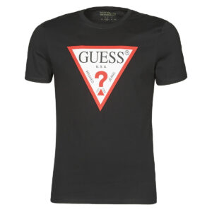 T-shirt  Guess  CN SS ORIGINAL LOGO TEE  Nero -  T-shirt maniche corte Uomo