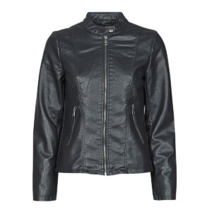 Giacca in pelle  Only  ONLMELISA  Nero -   Giacche in pelle Donna