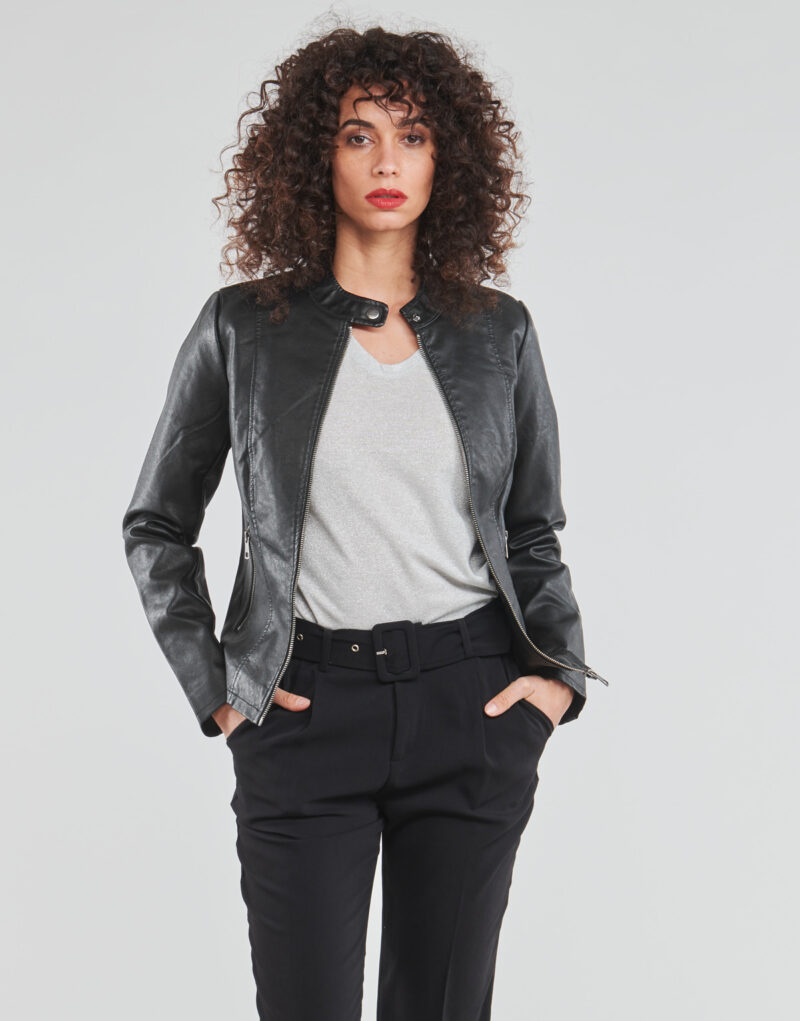 Giacca in pelle Only ONLMELISA Nero Giacche in pelle Donna - 2