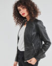 Giacca in pelle Only ONLMELISA Nero Giacche in pelle Donna - 5