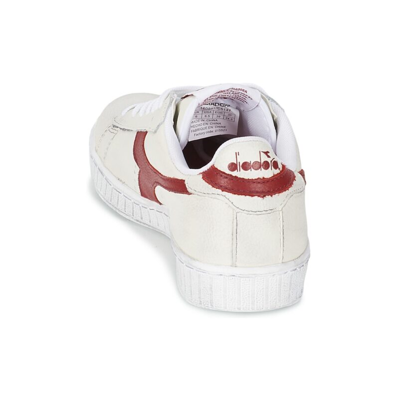 Diadora GAME L LOW WAXED White Low-Top Sneakers Women - 5