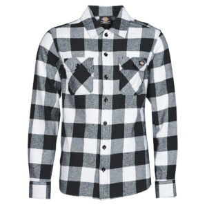 Camicia a maniche lunghe  Dickies  NEW SACRAMENTO SHIRT BLACK  Nero -  Camicie a maniche lunghe Uomo