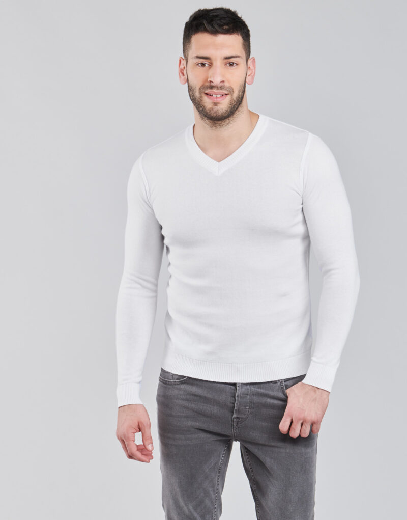Pull blanc BOTD OOMAN pour homme - 2