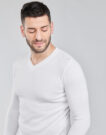 Pull blanc BOTD OOMAN pour homme - 5
