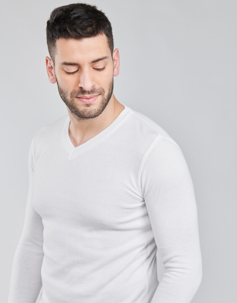 Pull blanc BOTD OOMAN pour homme - 5