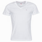 T-shirt Tommy Jeans TJM ORIGINAL JERSEY TEE V NECK Blanc T-shirt &agrave; manches courtes Homme - 1
