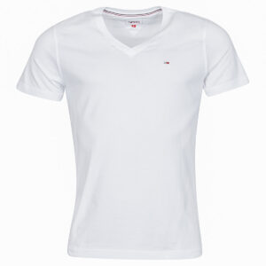 T-shirt  Tommy Jeans  TJM ORIGINAL JERSEY TEE V NECK  Bianco -  T-shirt maniche corte Uomo