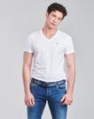T-shirt Tommy Jeans TJM ORIGINAL JERSEY TEE V NECK Blanc T-shirt &agrave; manches courtes Homme - 2