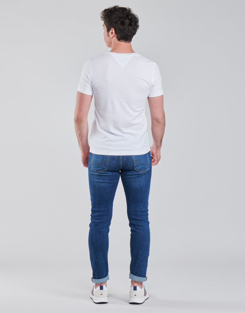 T-shirt Tommy Jeans TJM ORIGINAL JERSEY TEE V NECK Blanc T-shirt &agrave; manches courtes Homme - 4