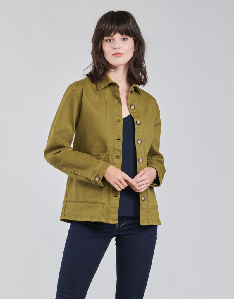Giacca in jeans Betty London OVEST Verde Giacche in jeans Donna - 2