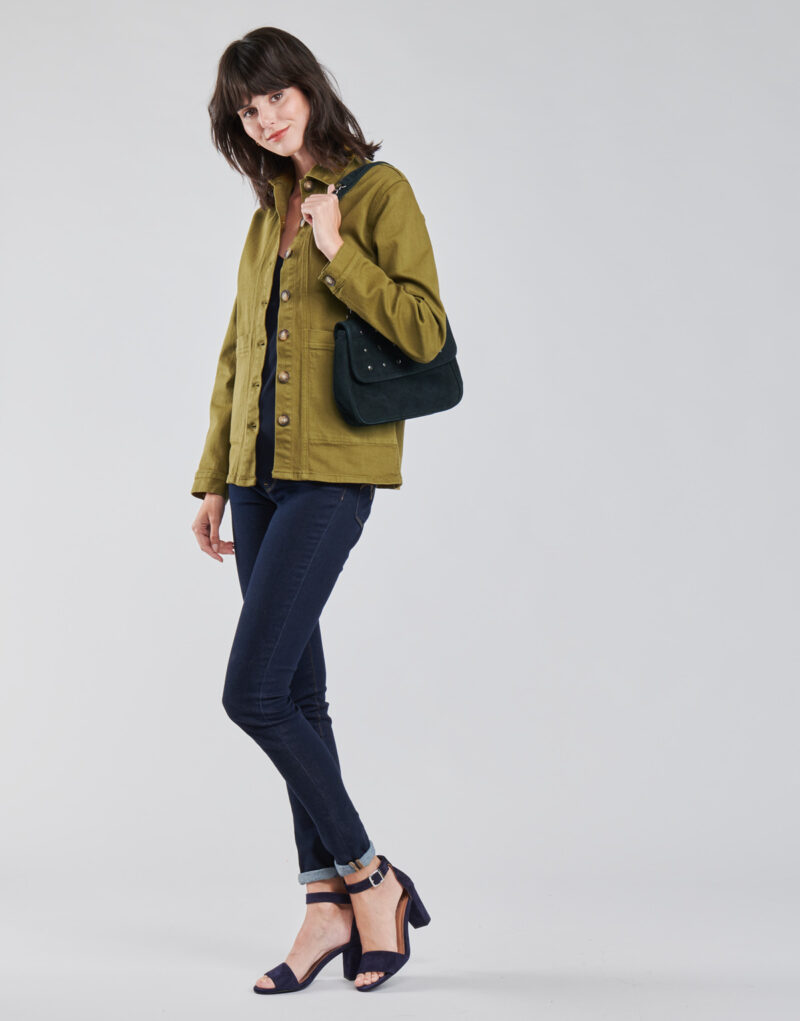 Giacca in jeans Betty London OVEST Verde Giacche in jeans Donna - 3