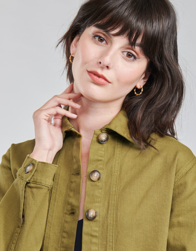 Giacca in jeans Betty London OVEST Verde Giacche in jeans Donna - 5