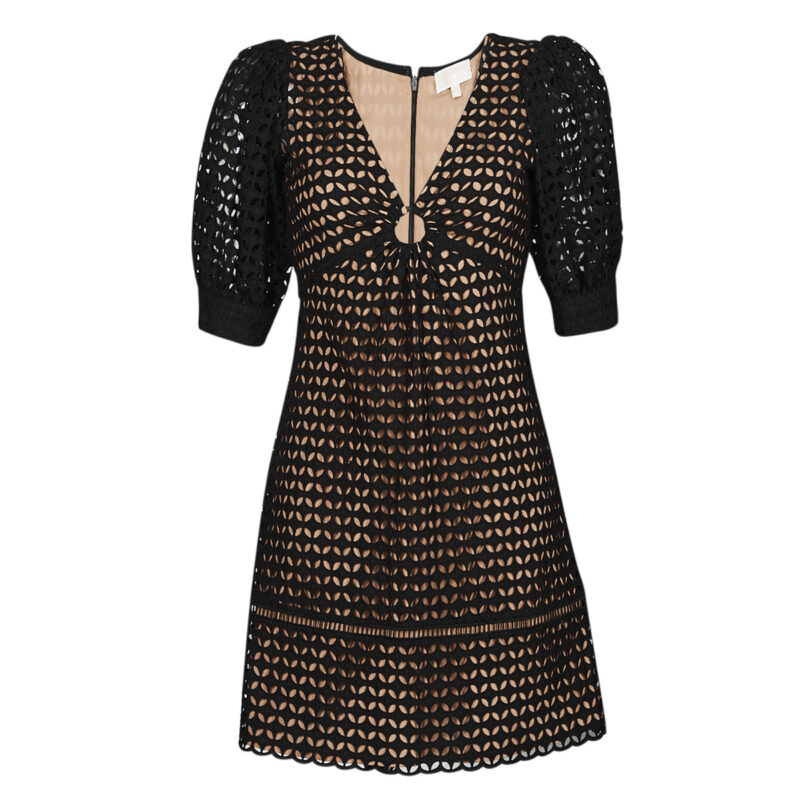 Short dress MICHAEL Michael Kors GEO EYELET MINI DRESS Nero Abiti corti Donna - 1
