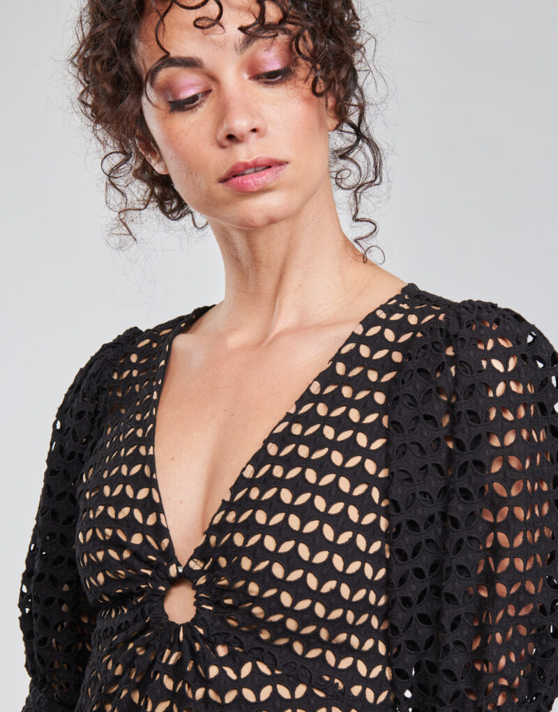 Short dress MICHAEL Michael Kors GEO EYELET MINI DRESS Nero Abiti corti Donna - 5