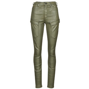 Pantalone Cargo  G-Star Raw  HIGH G-SHAPE CARGO SKINNY PANT WMN  Verde -   Pantalone Cargo Donna