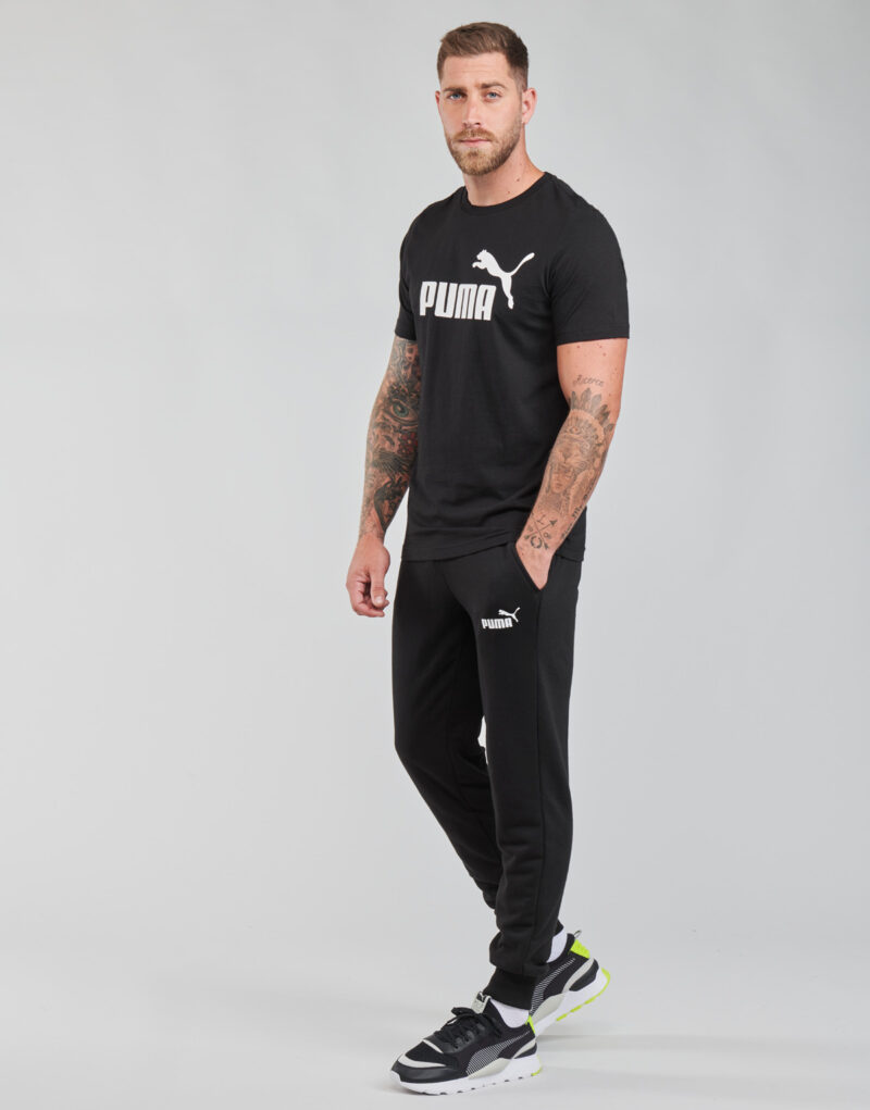T-shirt Puma ESS LOGO TEE Nero T-shirt maniche corte Uomo - 3