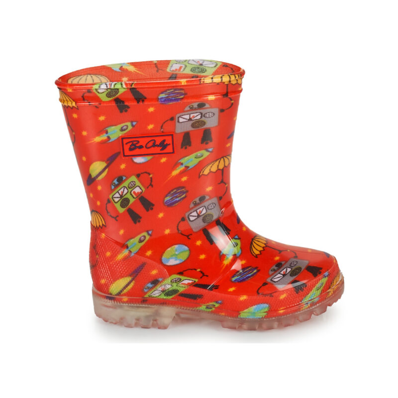 Be Only CYBORG Rote Regenstiefel f&uuml;r Kinder - Gr&ouml;&szlig;e 2