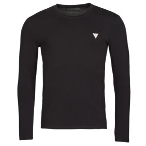 T-shirts a maniche lunghe  Guess  CN LS CORE TEE  Nero -  T-shirts a maniche lunghe Uomo