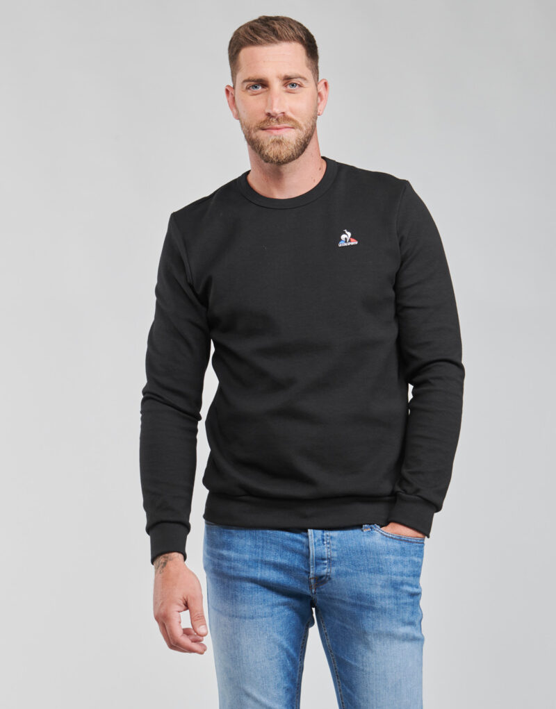 Felpe Le Coq Sportif ESS CREW SWEAT N°4 M Nero Felpe Uomo - 2