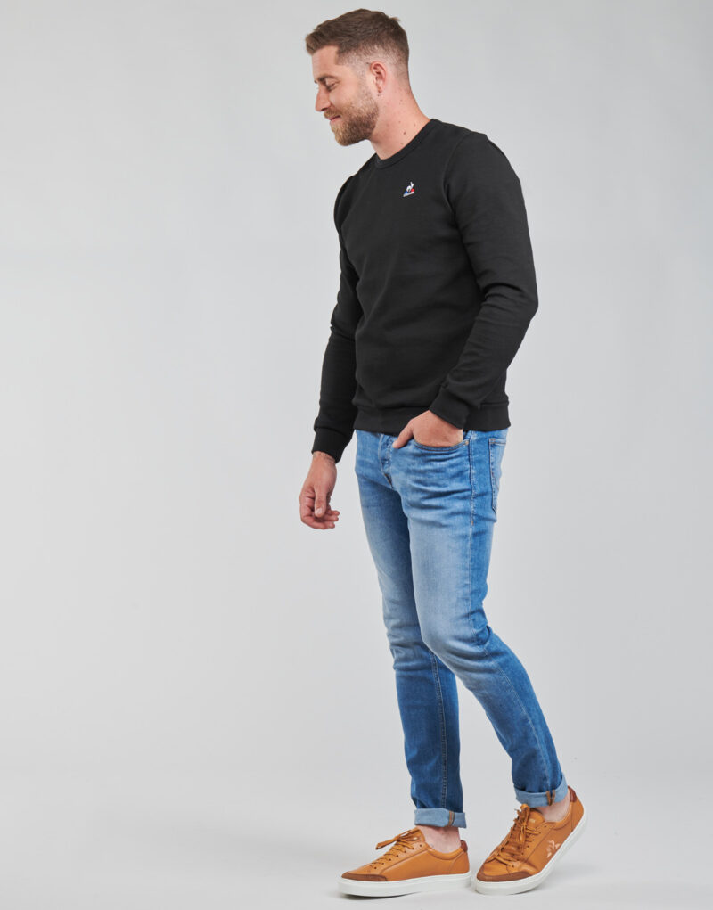 Felpe Le Coq Sportif ESS CREW SWEAT N°4 M Nero Felpe Uomo - 3