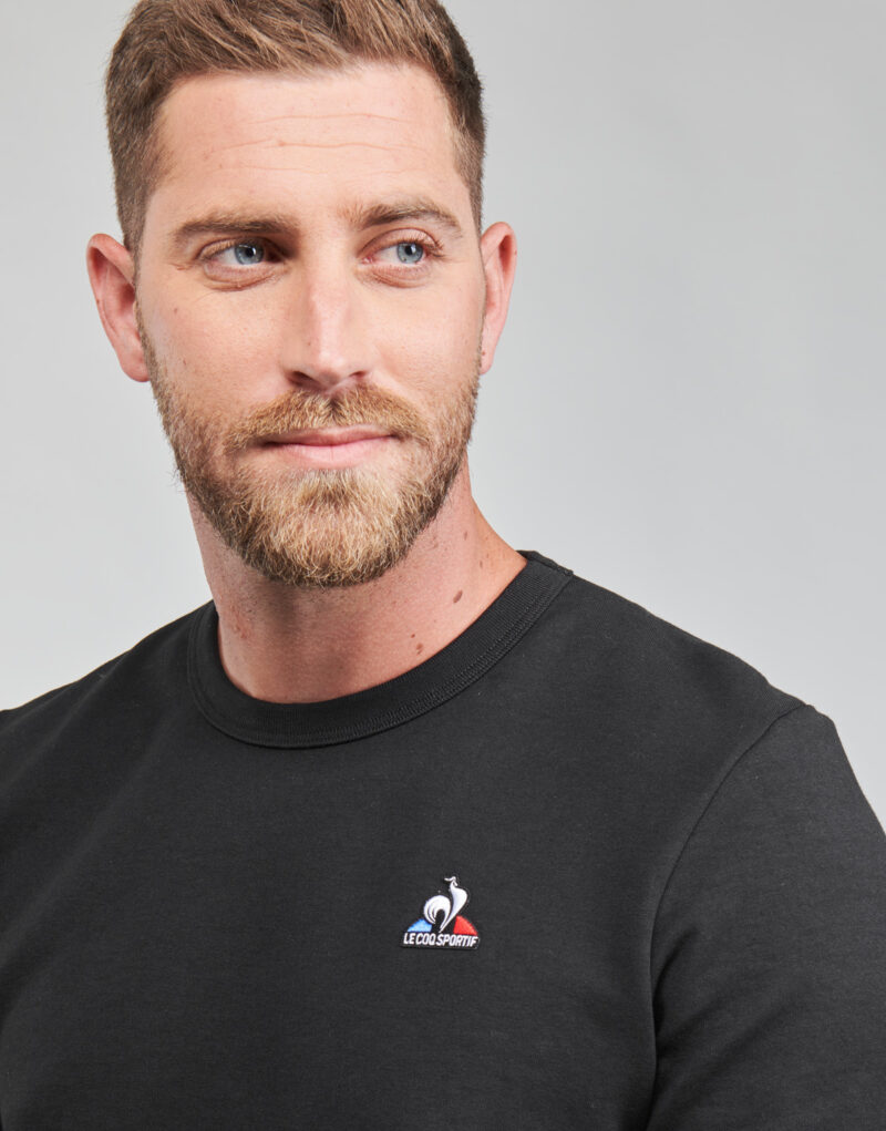 Felpe Le Coq Sportif ESS CREW SWEAT N°4 M Nero Felpe Uomo - 5