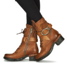 Airstep / AS98 NOVASUPER LACE Braune Damen-Ankle-Boots - 8