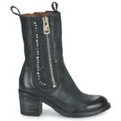 Airstep / AS98 JAMAL STUDS Schwarze Damen-Ankle-Boots - Gr&ouml;&szlig;e 2