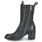 Airstep / AS98 JAMAL STUDS Schwarze Damen-Ankle-Boots - Gr&ouml;&szlig;e 4
