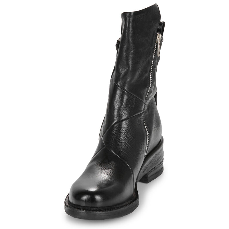Airstep AS98 MIRACLE ZIP Schwarze Damen-Ankle-Boots - Gr&ouml;&szlig;e 3