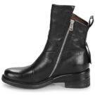 Airstep AS98 MIRACLE ZIP Schwarze Damen-Ankle-Boots - Gr&ouml;&szlig;e 4