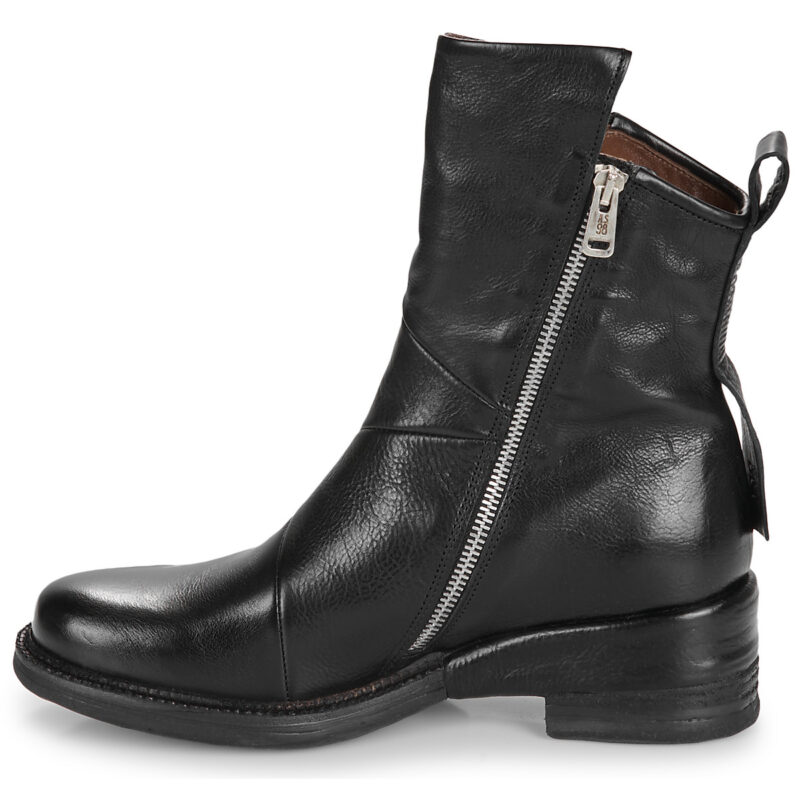 Airstep AS98 MIRACLE ZIP Schwarze Damen-Ankle-Boots - Gr&ouml;&szlig;e 4