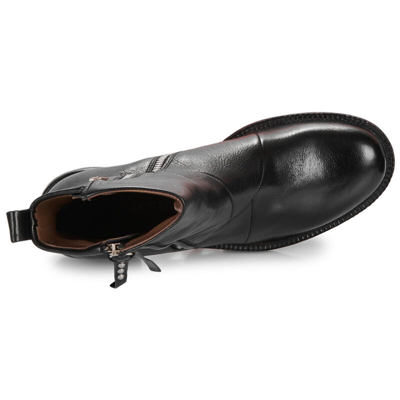 Airstep AS98 MIRACLE ZIP Schwarze Damen-Ankle-Boots - Gr&ouml;&szlig;e 6