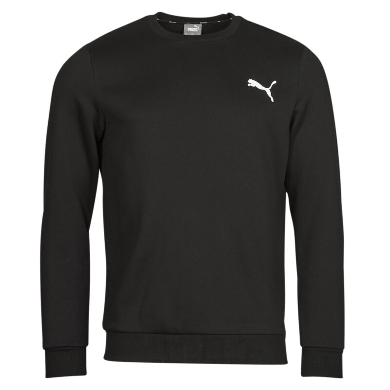 Felpe  Puma  ESS CREW SWEAT FL  Nero -  Felpe Abbigliamento Uomo - 1