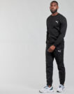 Felpe  Puma  ESS CREW SWEAT FL  Nero -  Felpe Abbigliamento Uomo - 3