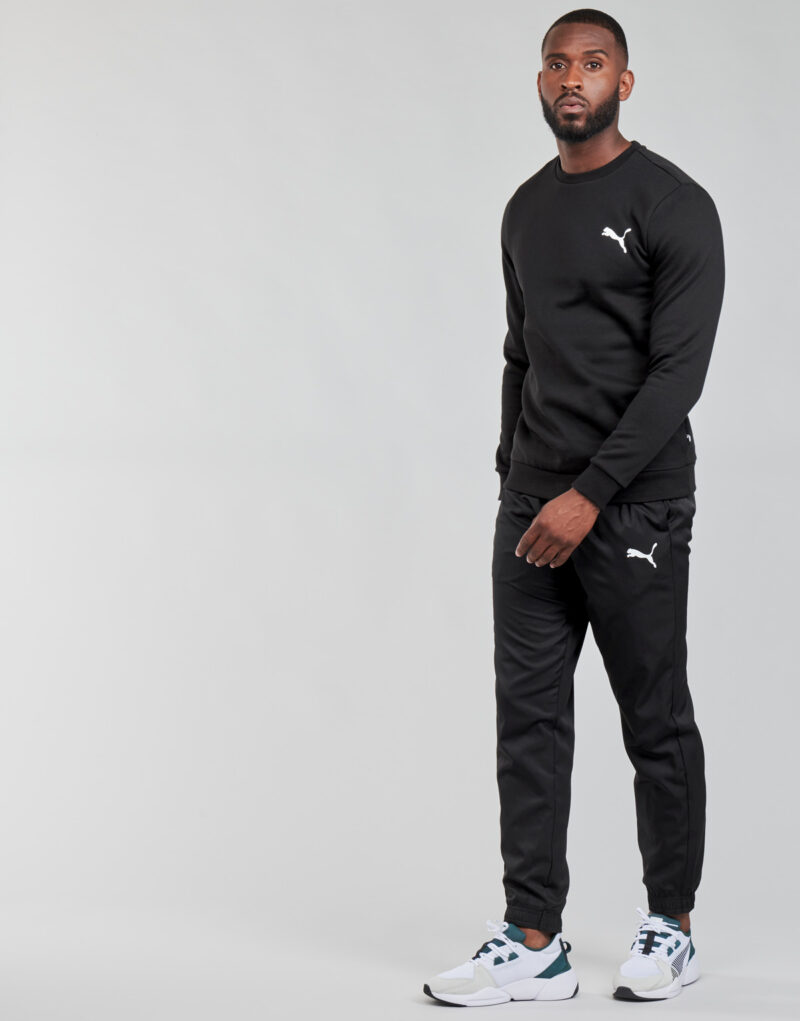 Felpe  Puma  ESS CREW SWEAT FL  Nero -  Felpe Abbigliamento Uomo - 3