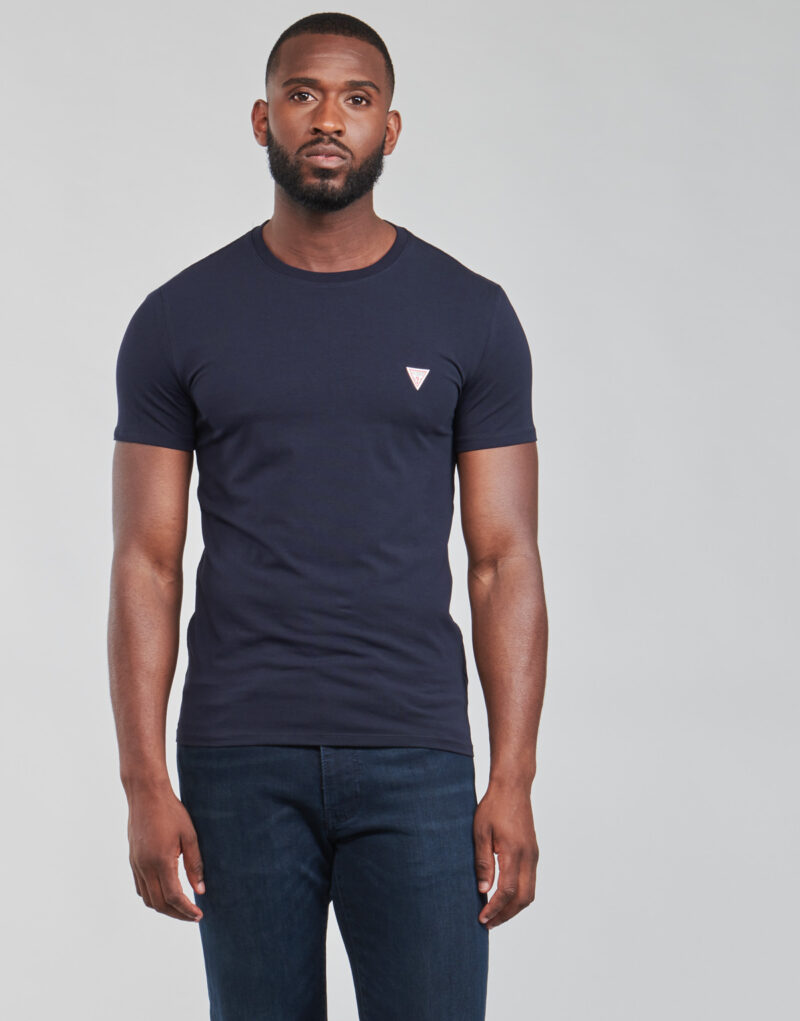 T-shirt Guess CN SS CORE TEE Blu T-shirt maniche corte Uomo - 2