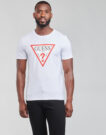 T-shirt Guess CN SS ORIGINAL LOGO TEE White Men's Short Sleeve T-Shirt - 2