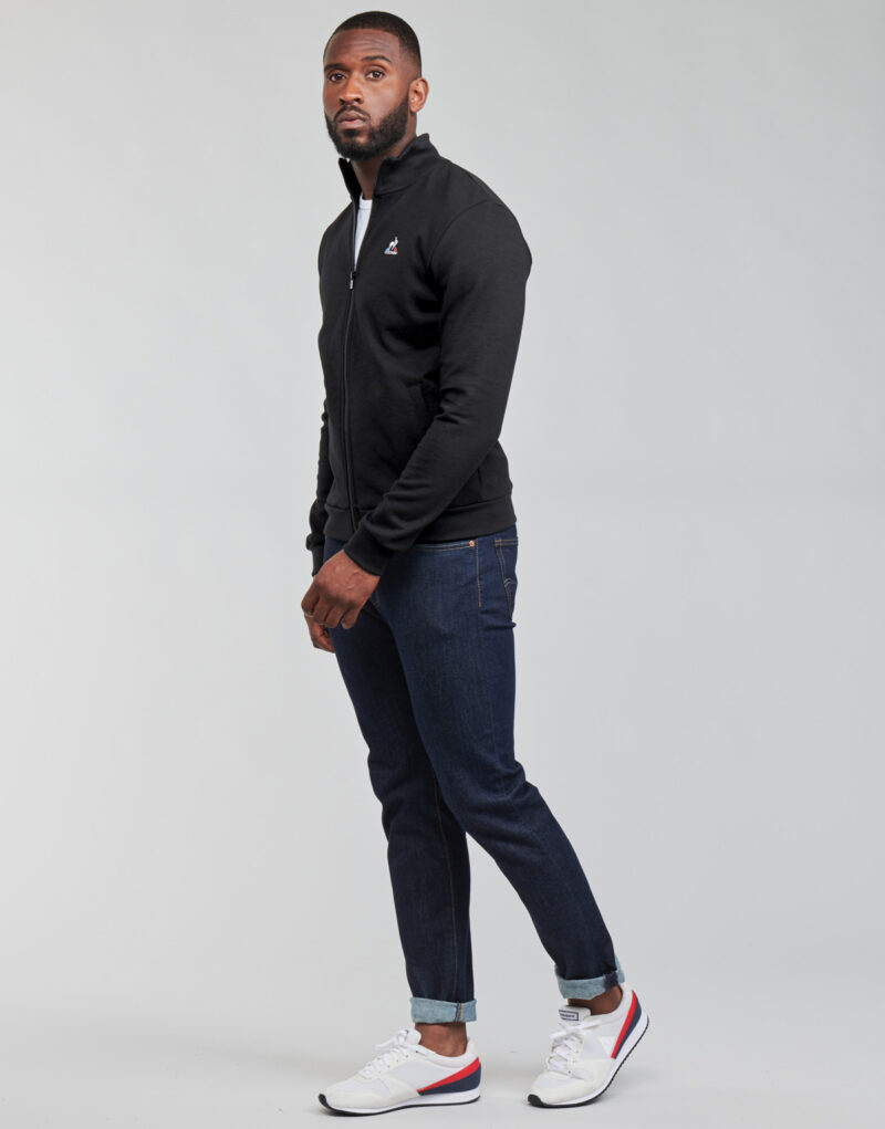 Sudaderas Le Coq Sportif Sudadera ESS FZ SWEAT N&deg;4 M Negra para Hombre - 3