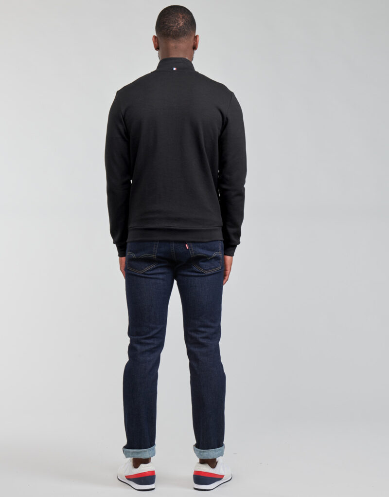 Sudaderas Le Coq Sportif Sudadera ESS FZ SWEAT N&deg;4 M Negra para Hombre - 4
